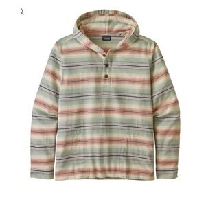 Patagonia Men's Lightweight Fjord Flannel Hoodie 100% ORGANIC COTTON small shirt